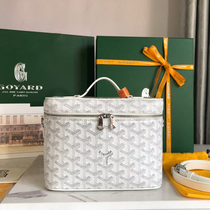 Neceser Muse 20 en lona Goyardine blanca