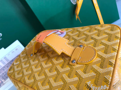 Neceser Muse 20 en lona Goyardine amarilla