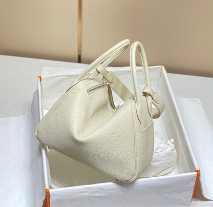 BOLSO HM LINDY 30 PIEL TAURILLON CLEMENCE BLANCA