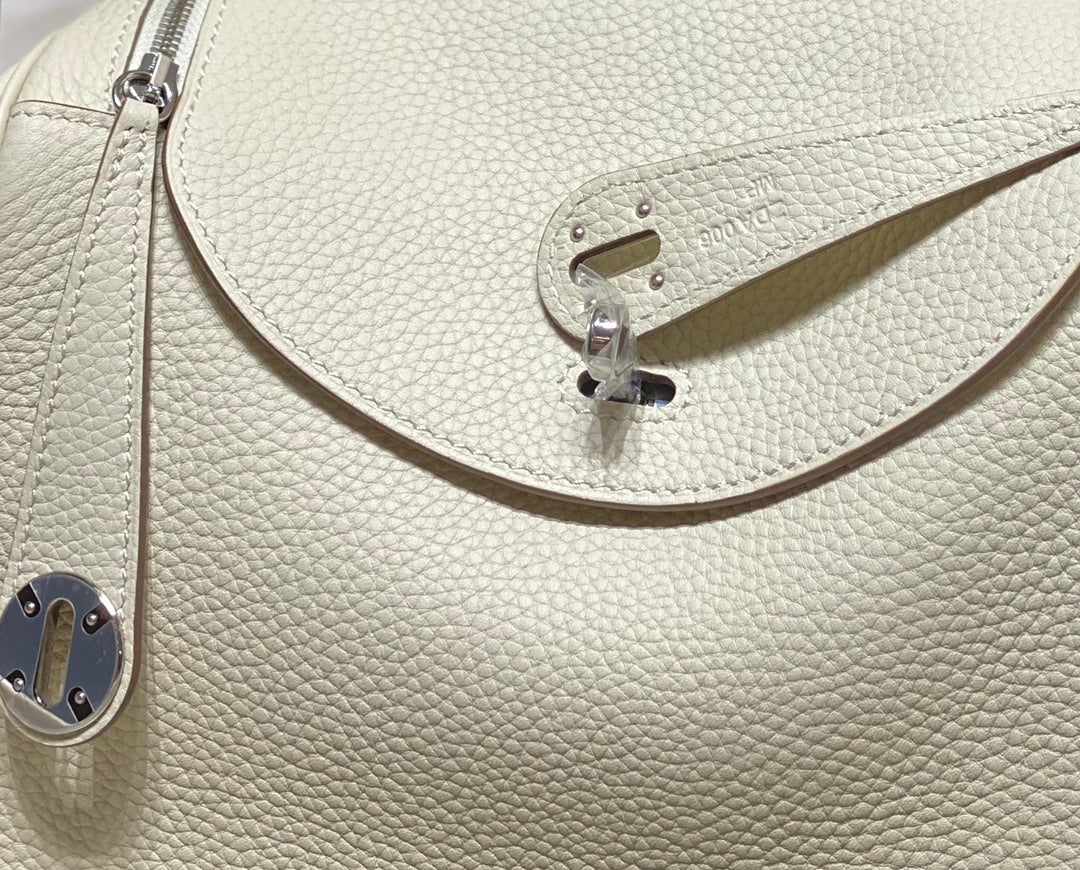 BOLSO HM LINDY 30 PIEL TAURILLON CLEMENCE BLANCA