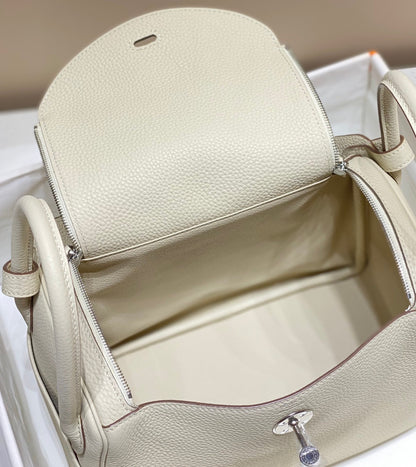 BOLSO HM LINDY 30 PIEL TAURILLON CLEMENCE BLANCA