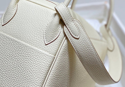 BOLSO HM LINDY 30 PIEL TAURILLON CLEMENCE BLANCA