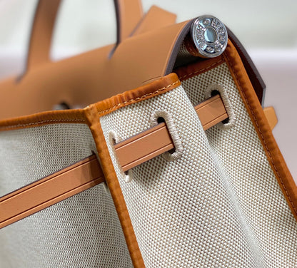 Herbag 31 Toile Lona Blanca Piel de Vaca Dorada