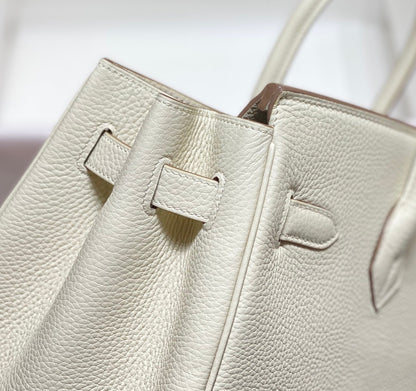 HM BIRKIN 35CM PIEL TOGO BLANCA HERRAJES DORADOS