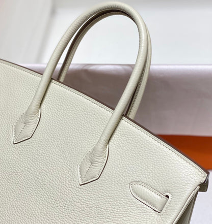 HM BIRKIN 35CM PIEL TOGO BLANCA HERRAJES DORADOS