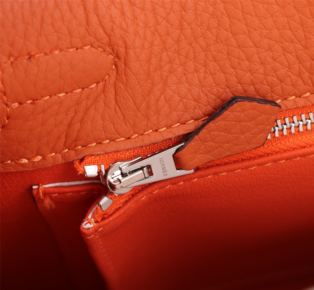 BOLSO HM KELLY 25 NARANJA TOGO HERRAMIENTAS PLATEADAS