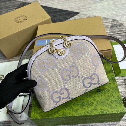 ophidia large 24cm comestic pouch beige purple monogram canvas