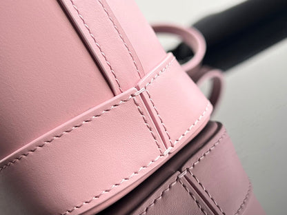 BOLSO CUIR TRIPHOME 19 DE PIEL DE BECERRO LISA ROSA PASTEL