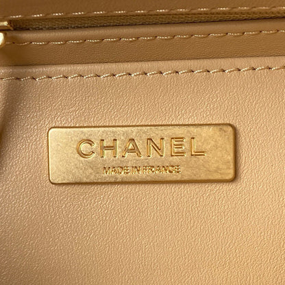 Sac CC MINI 15 en tweed de laine blanc mélangé Merigold