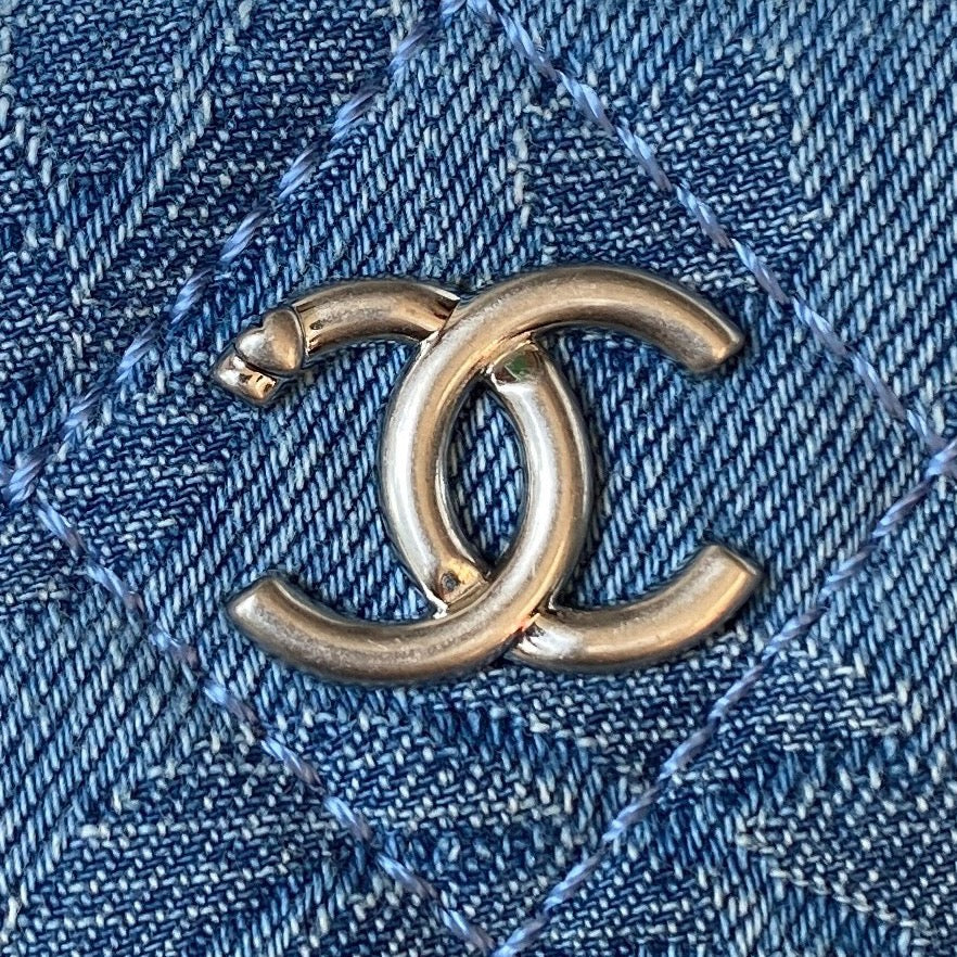 23P Tocador 11cm Denim Herrajes plateados 