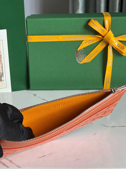 INSERT LOUISE 21 EN TOILE GOYARDINE ROUGE ORANGE