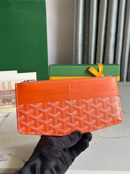 INSERT LOUISE 21 EN TOILE GOYARDINE ROUGE ORANGE