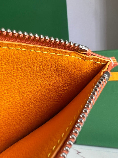 INSERT LOUISE 21 EN TOILE GOYARDINE ROUGE ORANGE