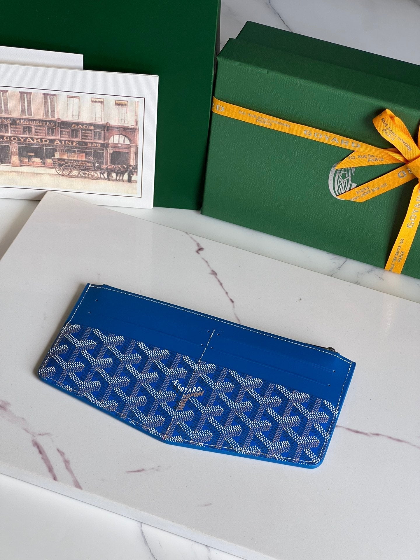 INSERTAR LOUISE 21 EN LONA GOYARDINE AZUL TORY