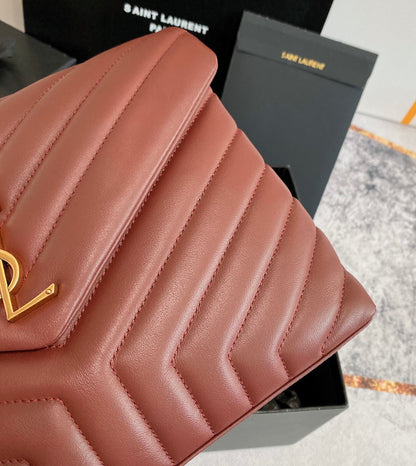 LOULOU MEDIUM 32 ROUGH LEGION QUILTED LEATHER GOLD HARDWARE