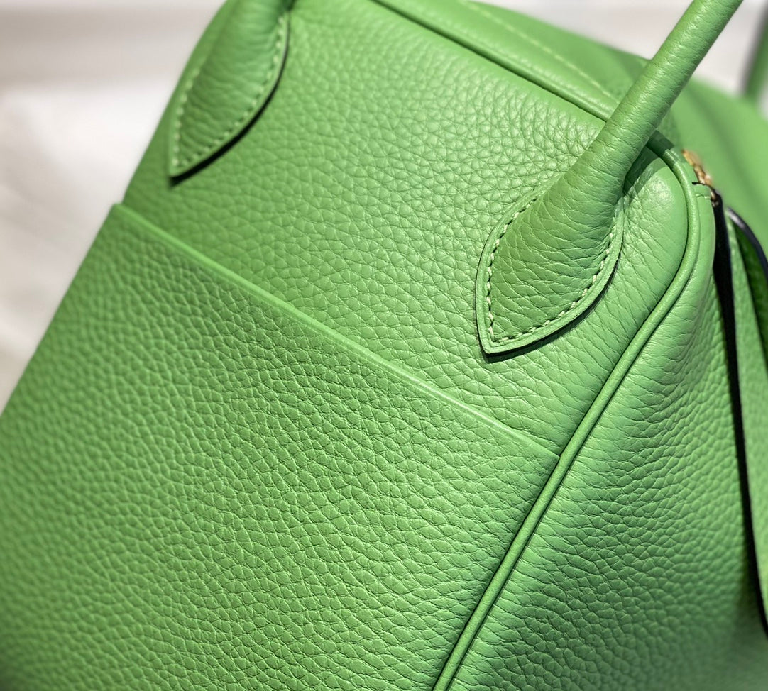 BOLSO HM LINDY 30 KELLY VERDE TAURILLON CUERO CLEMENCE