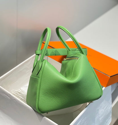 BOLSO HM LINDY 30 KELLY VERDE TAURILLON CUERO CLEMENCE