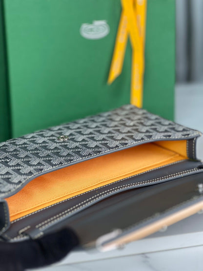 POCHETTE MONTE-CARLO PM 25 EN TOILE GOYARDINE GRIS