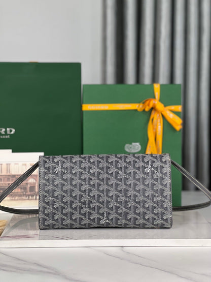 POCHETTE MONTE-CARLO PM 25 EN TOILE GOYARDINE GRIS