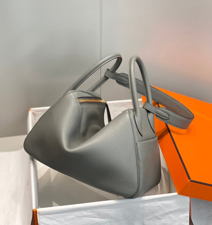 BOLSO HM LINDY 30 PIEL TAURILLON CLEMENCE GRIS