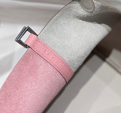 HM PICOTIN LOCK 22 CUERO TOGO CREMA Y ROSA