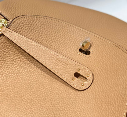 BOLSO HM LINDY 30 PIEL TAURILLON CLEMENCE CAMEL