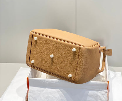 BOLSO HM LINDY 30 PIEL TAURILLON CLEMENCE CAMEL