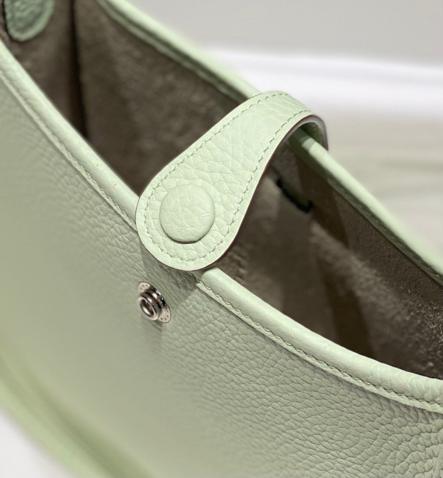Mini Evelyne 18cm Verde Claro Togo Shw
