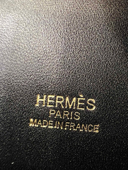 POCHETTE HM KELLY 22CM NOIR SWIFT QUINCAILLERIE OR