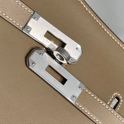 BOLSO BANDOLERA KELLY 23CM JYPSIERE DE PIEL MARRÓN SHW