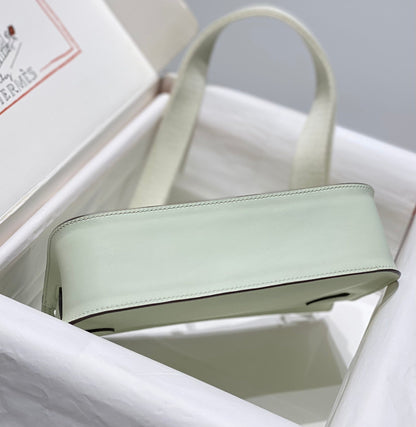 BOLSO BANDOLERA KELLY 23 CM JYPSIERE DE PIEL VERDE CLARO SHW
