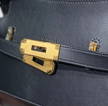 HM JYPSI¨¨RE MINI 23 BLACK CALFSKIN GOLD HARDWARE