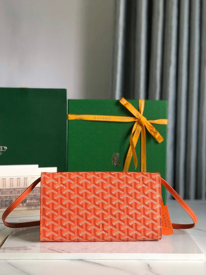 POCHETTE MONTE-CARLO PM 25 EN TOILE GOYARDINE ORANGE