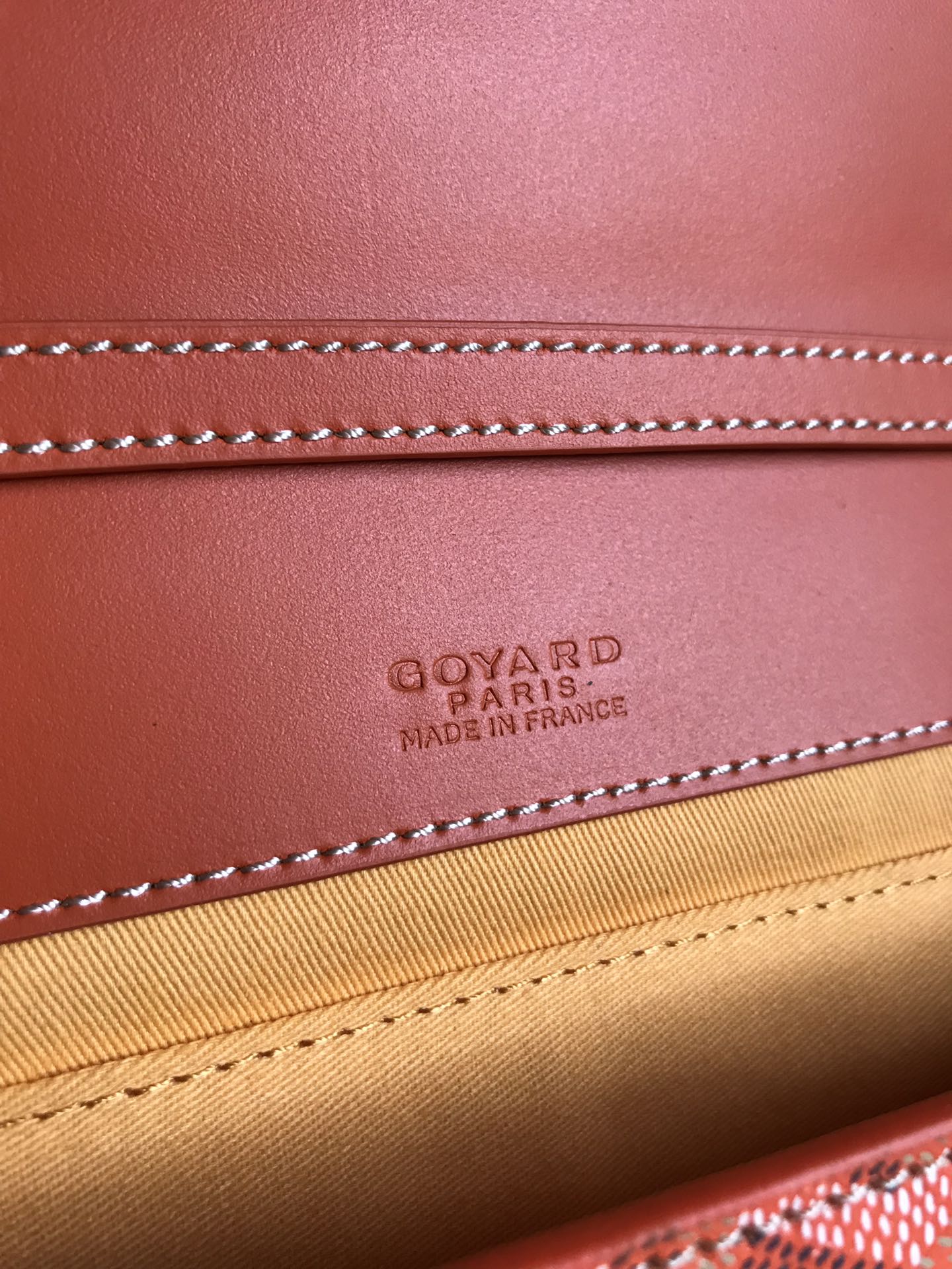 POCHETTE MONTE-CARLO PM 25 EN TOILE GOYARDINE ORANGE