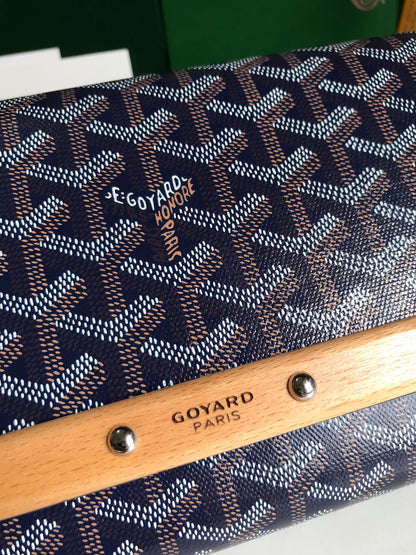 POCHETTE MONTE-CARLO PM 25 EN TOILE GOYARDINE BLEU MARINE