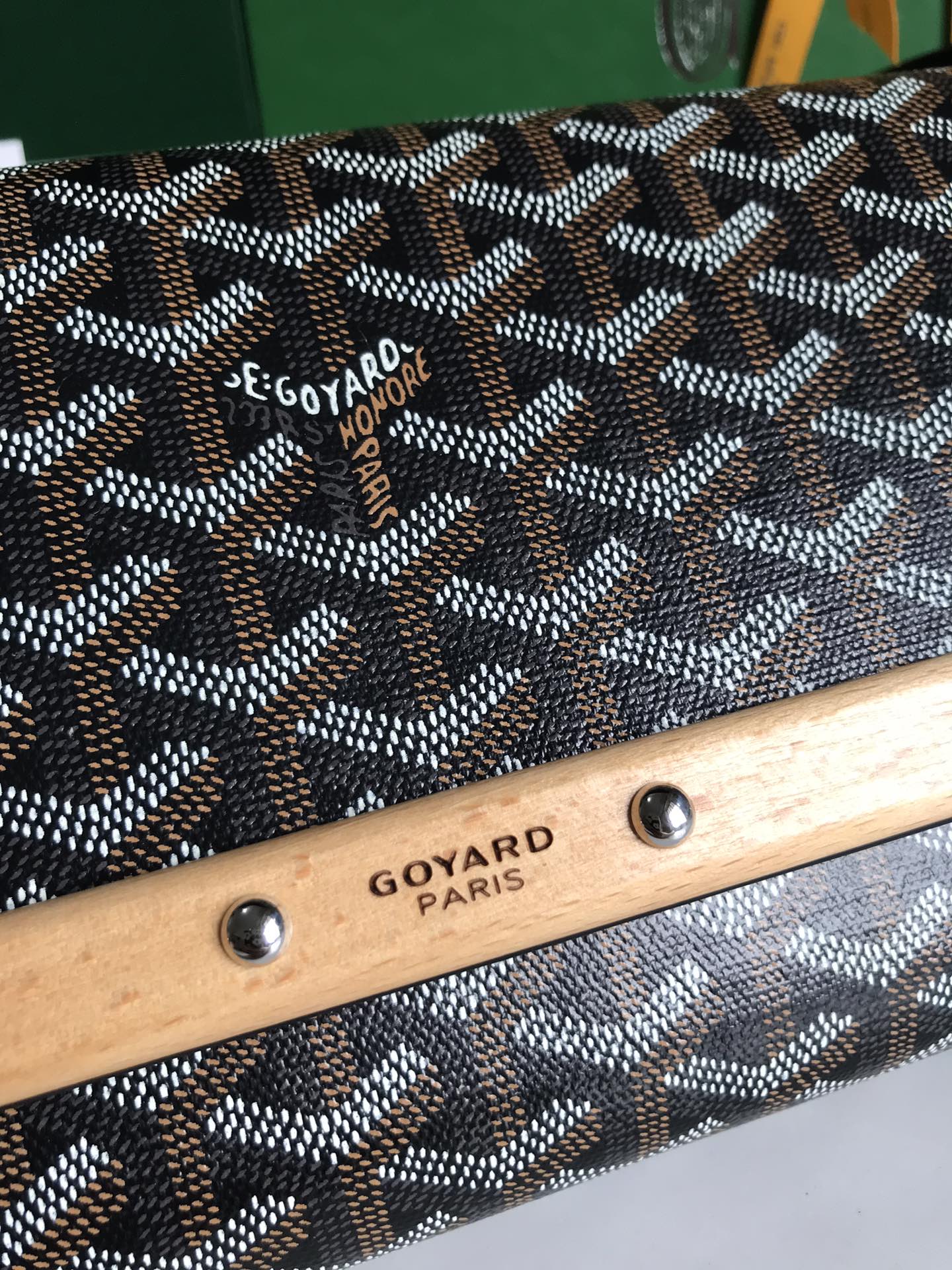 POCHETTE MONTE-CARLO PM 25 EN TOILE GOYARDINE NOIRE