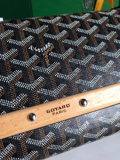 POCHETTE MONTE-CARLO PM 25 EN TOILE GOYARDINE NOIRE