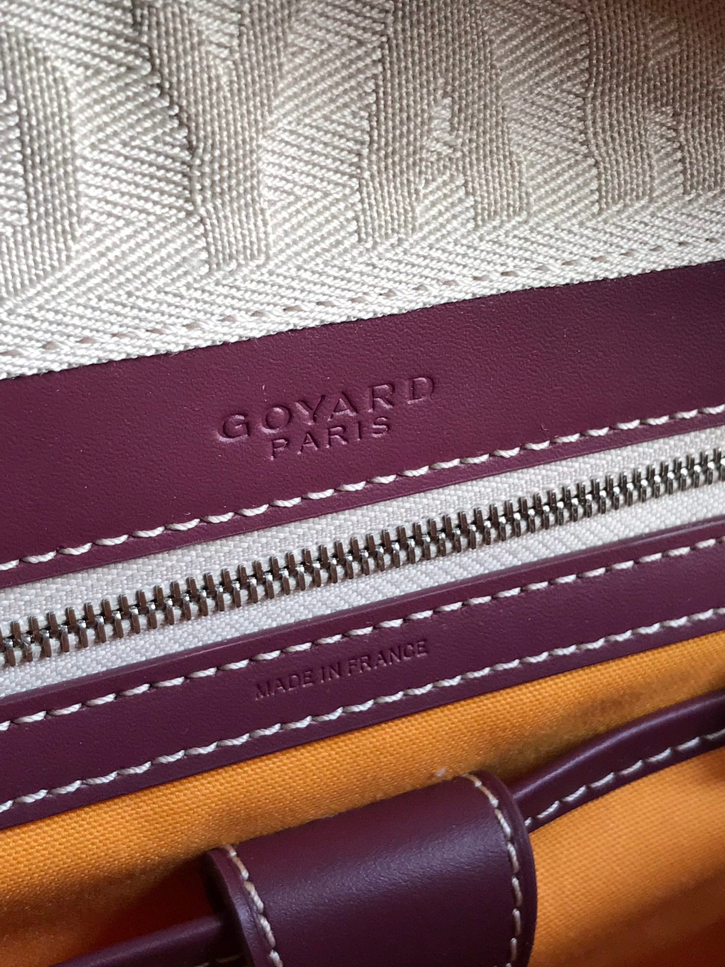 BOLSO SAINT JEANNE 35 DE LONA GOYARDINA ROSA CAÑON Y PIEL DE BECERRO