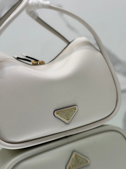 DARLING HANDBAG 25 IN WHITE SOFT GRAIN LAMBSKIN