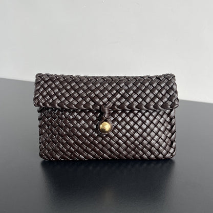 BOLSO MINI COBBLE 20 EN PIEL DE CORDERO MARRÓN OSCURO
