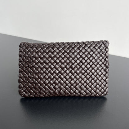 BOLSO MINI COBBLE 20 EN PIEL DE CORDERO MARRÓN OSCURO