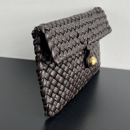 BOLSO MINI COBBLE 20 EN PIEL DE CORDERO MARRÓN OSCURO
