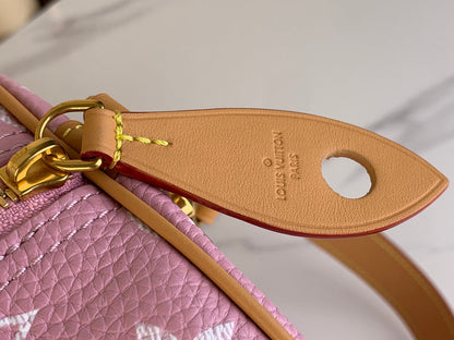 SPEEDY P9 BANDOULI¨¨RE 40 IN FLAMINGO PINK MONOGRAM CALFSKIN