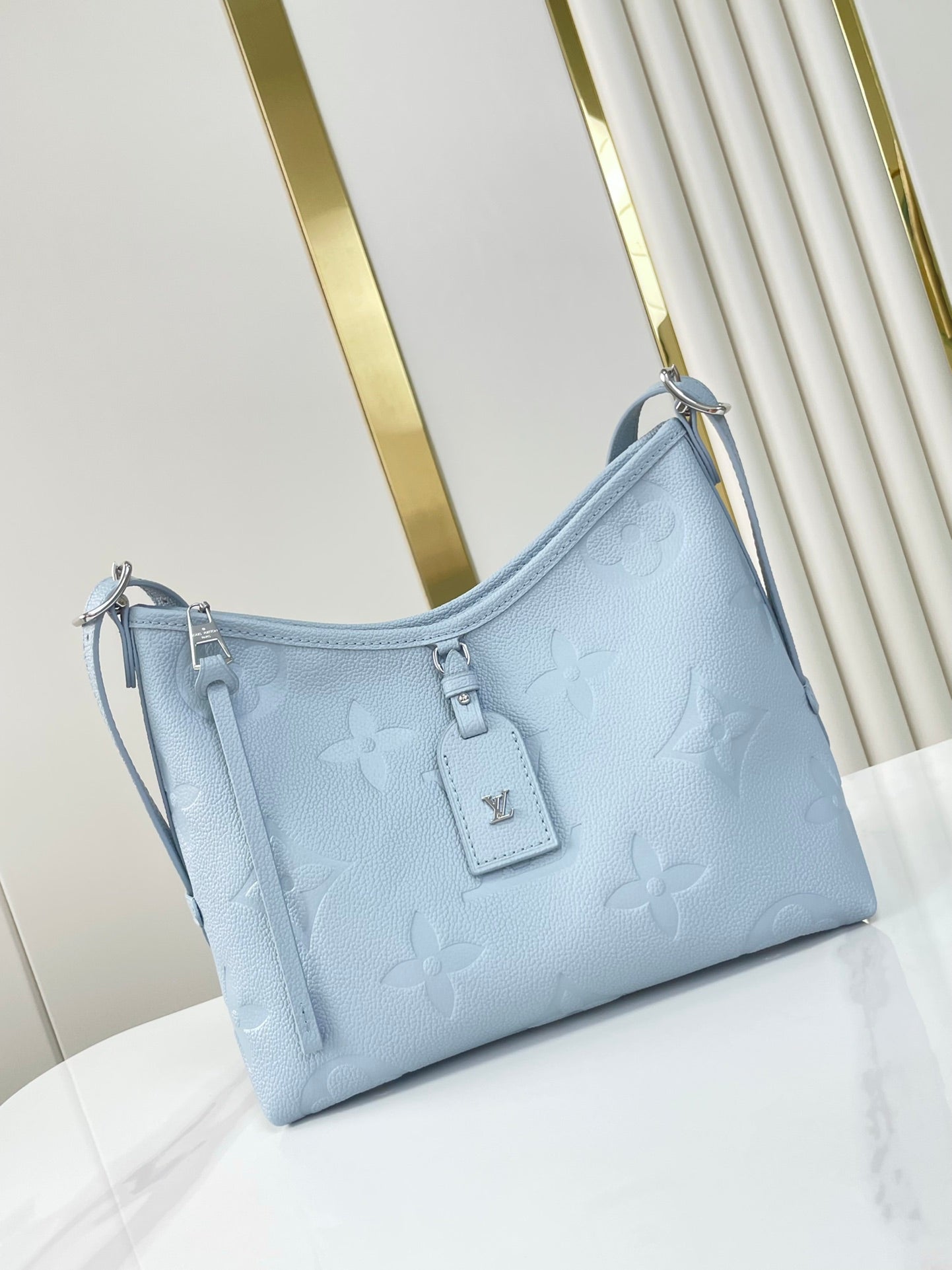 CARRYALL PM 29 DE PIEL EMPREINTE MONOGRAMA AZUL HERMOSO
