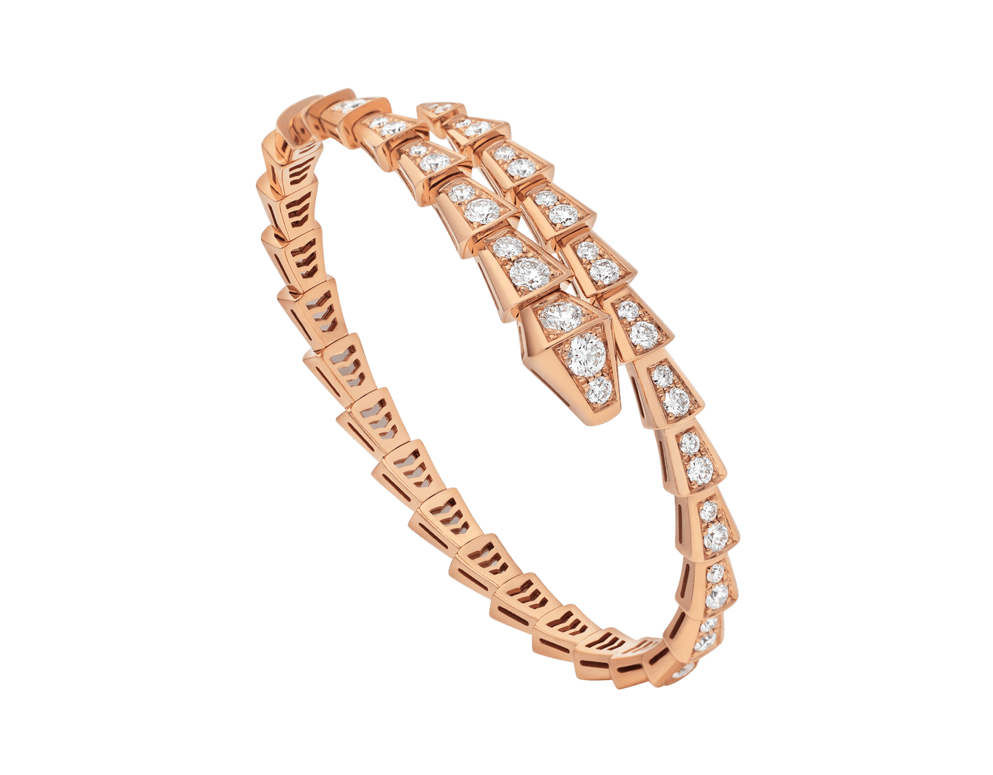 DIANA SERPENTI BRACELET 6.8MM PINK GOLD DIAMOND