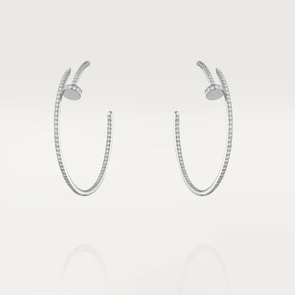 DIANA JUSTE EARRINGS FULL DIAMONDS 1.8MM