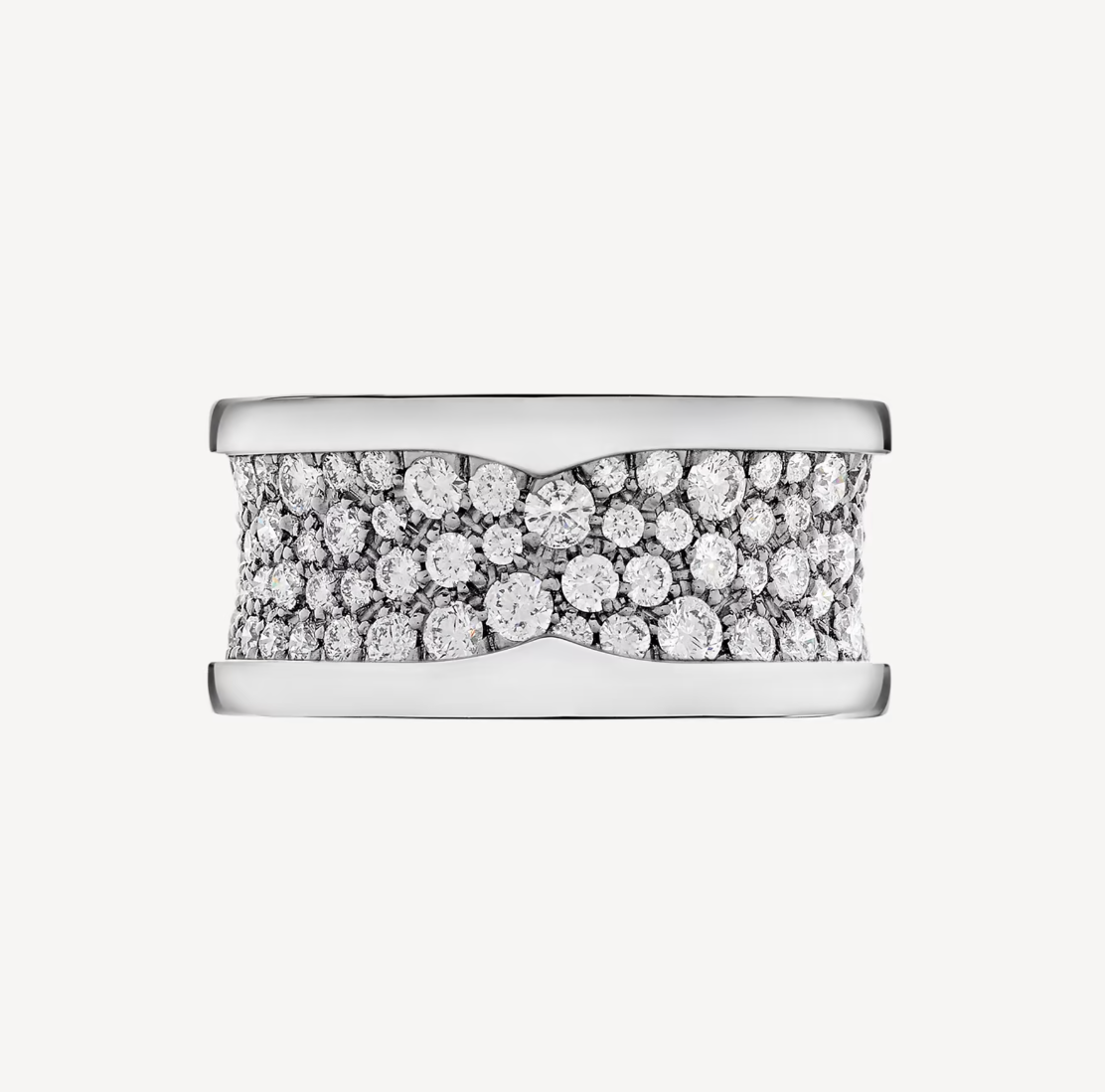 DIANA ZERO 1 WITH PAVED DIAMONDS ON THE SPIRAL RING
