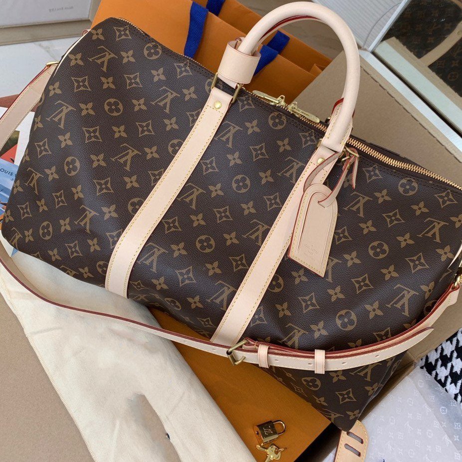 LV KEEPALL BANDOULIERE 45 LONA CON MONOGRAMA