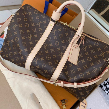 LV KEEPALL BANDOULIERE 45 LONA CON MONOGRAMA