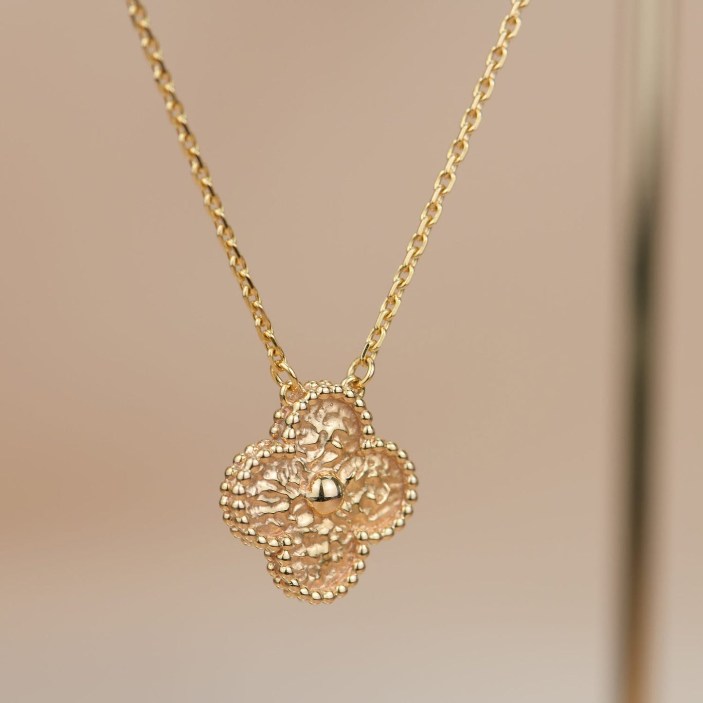 DIANA CLOVER 15MM  BRONZING NECKLACE